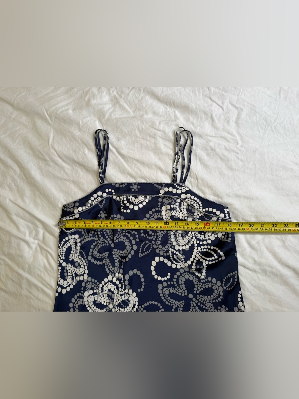Cabernet Satin Floral Chemise Nightgown Slip Dress Blue M Y2K - Picture 8 of 10
